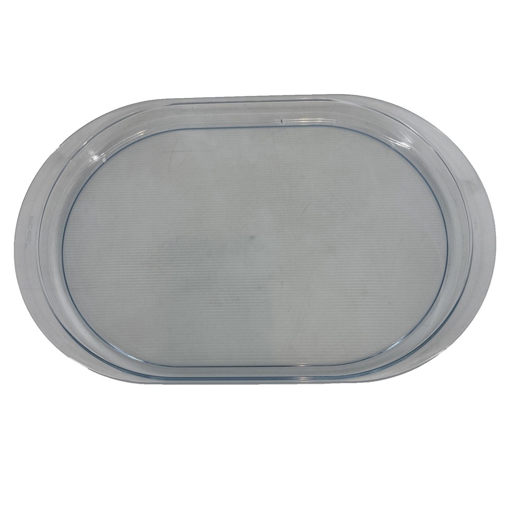 Authentic Tupperware Preludio Transparent Blue Acrylic Oval Serving Vanity Tray